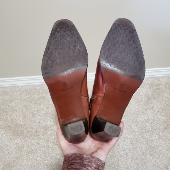 PIKOLINOS / 39, 8.5 / Women's Vintage Smooth Leather Square Toe Mid-Calf Boots - Picture 8 of 15